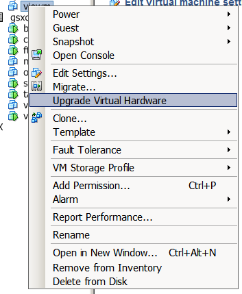 New VM Hardware (v9) - k verzím 4 (ESXi/ESX 3.5), v7 (ESXi/ ESX 4.