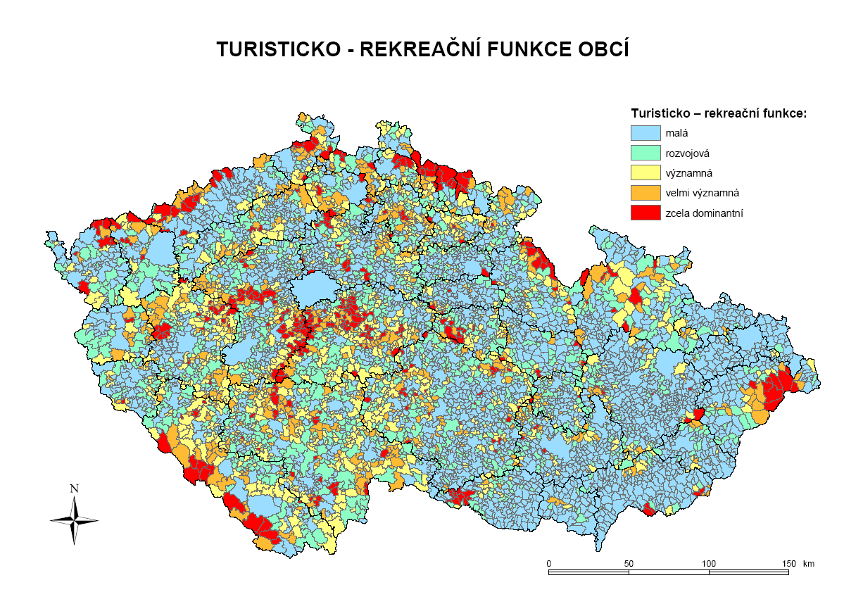 PŘÍLOHA 2 TURISTICKO-REKREAČNÍ FUNKCE OBCÍ Zdroj: VYSTOUPIL, J. a kol.