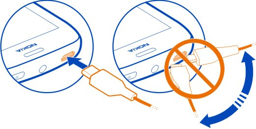 10 Začínáme 2 Po úplném nabití baterie odpojte nabíječku od telefonu a poté od elektrické zásuvky. Chcete-li zabránit poškození konektoru nabíječky, připojujte a odpojujte nabíječku opatrně.