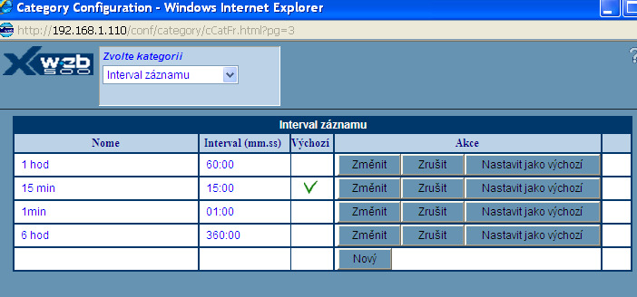 Objeví se okno, kde se XWEB odpočítává čas. Po skončení zavřete aplikaci a do prohlížeče zadejte novou IP adresu. 1.