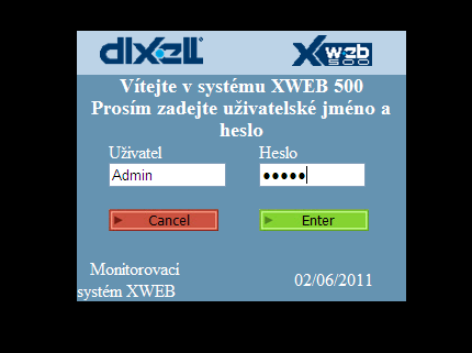 Odkazujeme na podrobný návod k XWEB. 1.6 NASTAVENÍ OPRÁVNĚNÍ (UŽIVATEL, ADMINISTRÁTOR) Nastavit oprávnění v přístupu do systému můžete v nabídce Konfigurace Oprávnění.