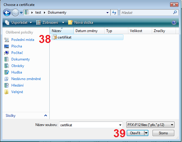 35. Klikneme na Podpisy 36. Zatrhneme Podepsat PDF soubor 37. Klikneme na Obr. č. 27 38.