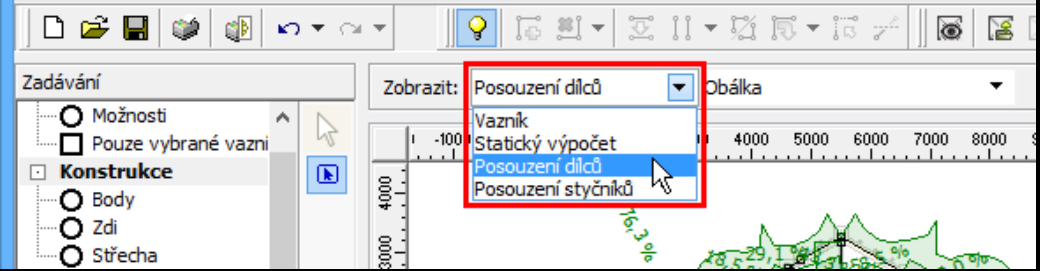 Změna orientace diagonál v Generátoru výpletu Generátor výpletu nově obsahuje režim pro otáčení orientace diagonál. Režim lze zapnout pomocí nového tlačítka v nástrojové liště Diagonály.