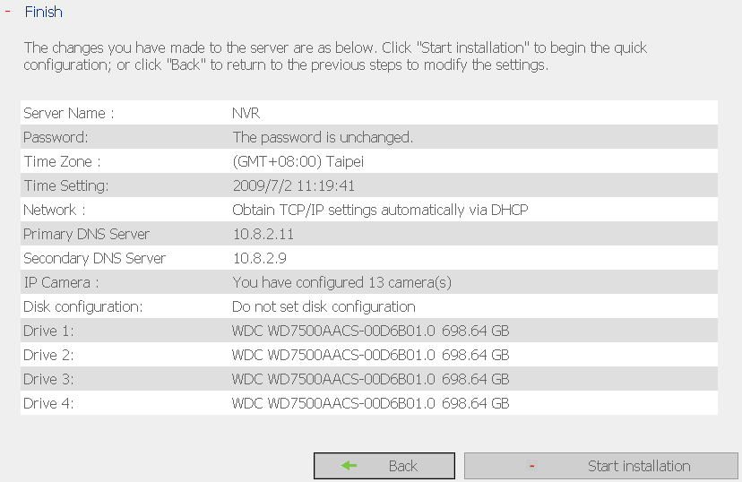 HW NVR instalační manuál 5.2 Instalace systému (firmware) NVR 1. Zadejte přihlašovací jméno a heslo NVR serveru. NVR-104: Implicitní už.