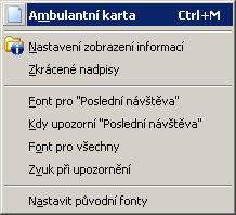 60 Medicus Komfort Barva písma Styl písma Barva pozadí Nastavení barvy písma. Nastavení stylu. Nastavení barvy pozadí.