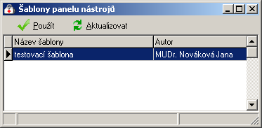 Vzhled programu 63 Nová šablona Chcete-li nastavení vzhledu programu uložit jako novou šablonu, proveďte nejdříve příslušné nastavení panelů ikon. Poté proveďte: 1.