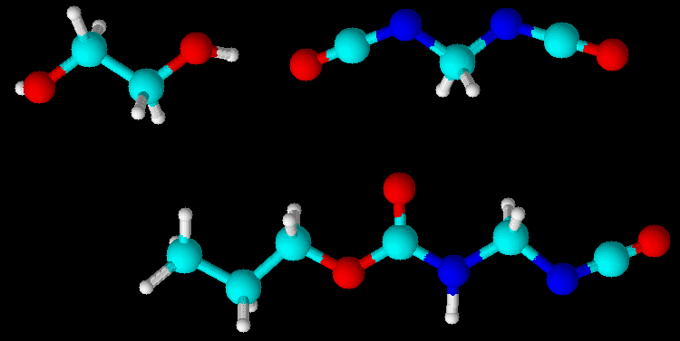 přesun vodíku OH + H O O N N O ethane-1,2-diol diisocyanatomethane