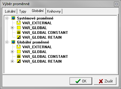 nového programu. Není tedy problém při vytváření dalšího uživatelského programu tento jazyk změnit na jeden ze čtyř definovaných normou.