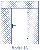 DX Rámová zárubeň - falcová MDF plný rám 74x44 mm, 4-straně lakovaný lakem-epc-folie, Barva čistě bílá, standradní pro falcové dveřní křídlo až do 40 kg Model 01,včetně standardního protiplechu, nikl