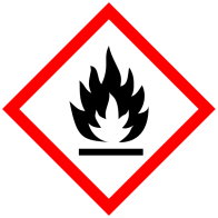 - 2/10 - Výstražný symbol nebezpečnosti: Signální slovo: NEBEZPEČÍ Standardní věty o nebezpečnosti (H-věty): H225 Vysoce hořlavá kapalina a páry.