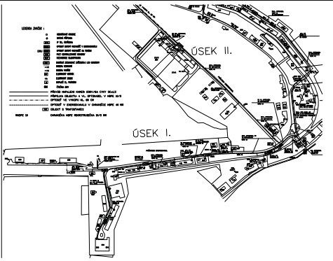 areálu - úsek I.