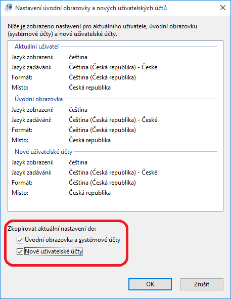 11) Na nově otevřeném okně zatrhněte oba checkboxy a potvrďte tlačítkem OK.