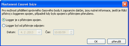 Načtení přístrojů bez časového razítka Mezi přístroje bez časového razítka patří následující přístroje: EEG30, ESR21, ESR31, HZR65, TFM66, UVR31, UVR42 a UVR64.