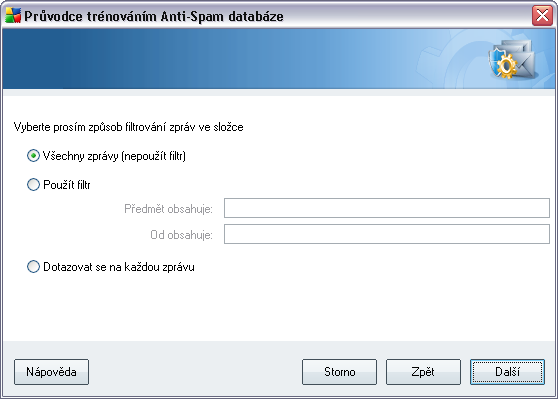 Poznámka: V případě Microsoft Office Outlook bude nejprve potřeba zvolit MS Office Outlook profil.