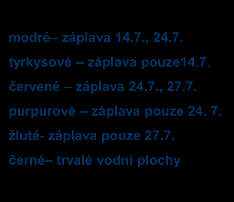 Během i po povodni Uherský Ostroh, barevná syntéza R scéna 14. 7.