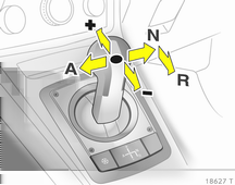 Řízení vozidla a jeho provoz 137 Automatizovaná manuální převodovka Automatizovaná mechanická převodovka Převodovka Easytronic umožňuje jak manuální řazení (manuální režim), tak i automatické řazení