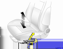 46 Sedadla, zádržné prvky Poloha sedadla Opěradla sedadel Výška sedadla Zdvihněte rukojeť, posuňte sedadlo, uvolněte rukojeť.