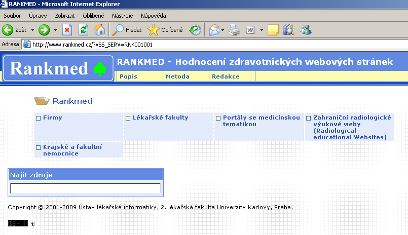 RankMed hodnocení http://www.rankmed.