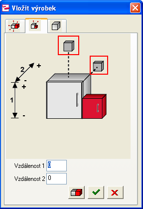 Krok 3, pracovní deska, sokl, pohledové boky Klikněte na záložku Dílce. V menu Asistent pak vyberte Vložit pracovní desku.