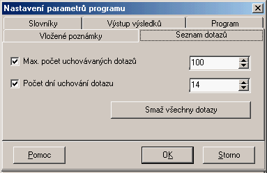 Obslužný program 10 Dále můžete definovat typy písma a barvy pozadí pro výsledky, zvlášť pro dialogový a zvlášť pro textový výstup.