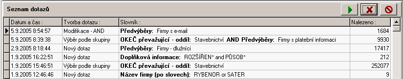 25 Nápověda k obslužnému programu Regist32.exe změněné záznamy, vyberete komplet všech záznamů, u nichž jste vložili jakýkoliv svůj údaj.