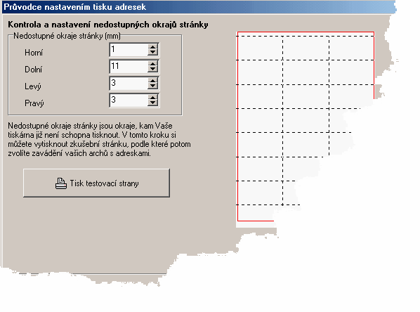 35 Nápověda k obslužnému programu Regist32.exe Pokud parametry tiskárny neznáte, vytiskněte si nejprve zkušební stránku na obyčejný papír (stejného formátu).