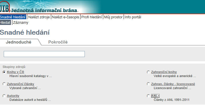 JIB v současné době zastřešuje ANL a ANL+. Se všemi záznamy je možné pracovat ve standardním rozhraní MetaLibu, tato funkcionalita bude i nadále zachována.