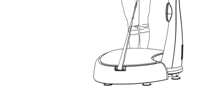 B 05 Shoulder Stretch Stand with your back to the Vibration plate and use your left hand to pull the strap up to your buttocks.
