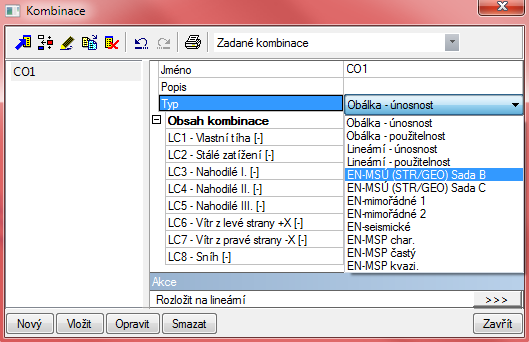 Součinitele Psí pro sníh najdeme pod: Projekt > Základní data > Norma >