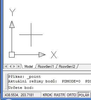 Kapitola 4 Příklady práce s programem Odečet s použitím tlačítka [Bod]. Tento způsob je vhodný pouze pro přímé úseky např. pro kanalizace nebo vodovody.