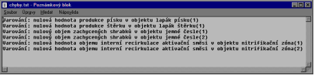 Výpočty programu Po správném zadání základních a měřených dat a za předpokladu logicky správně sestaveného technologického schématu ČOV mohou být provedeny výpočty.