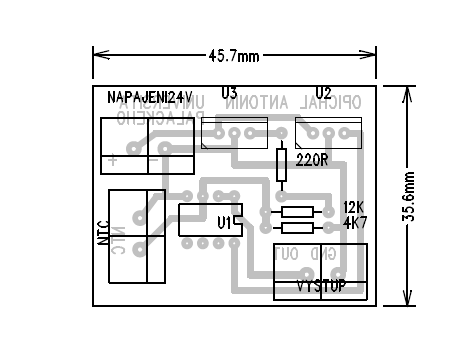 Příloha 3: Návrh převodníku pro NTC Termistor Datové listy součástek, viz [přl.9].