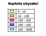 1.3.3. Hustota obyvatel Celková průměrná hustota osídlení řešeného území je 72,93 ob./km 2.