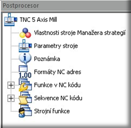 Kliknutím na jiný stupeň průvodce lze na tento přímo přeskočit (například 3: Funkce v NC kódu) a začít zadávání jeho parametrů.