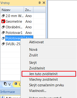 9.5.2 Načtení STL modelu Nový souřadný systém, nebo-li novou CPL rovinu máme vytvořenou. Nyní je na čase využít námi připravený STL model, který použijeme jako polotovar.