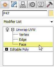 Použití Unwrap UVW pro namapování levého křídla Nyní, když jste aplikovali texturu na model letounu, použijete modifikátor Unwrap UVW k přiřazení částí textury konkrétním stěnám. Nastavení lekce: 1.
