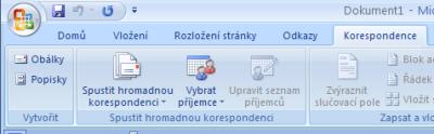 V případě, že máme v úmyslu vytvořit množství stejných dokumentů, v kterých se mění pouze některé slovo nebo slova, je výhodné pochopit a správně použít možnosti hromadné tvorby dokumentů.