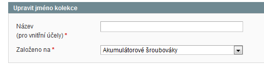 Správa nadpisů/možností: Při vyplnění nového atributu produktu, musíme vyplnit správu nadpisů pod těmito názvy, se budou dané produkty filtrovat a bude tento název uveden ve filtrování a vyhledávání.