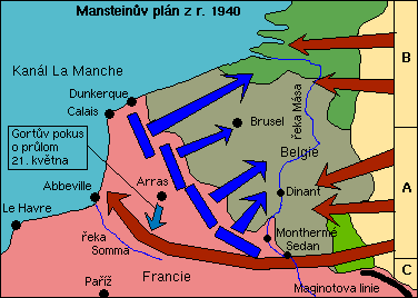 Obsazení Beneluxu a Francie