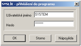 Syslík PX 3 1.2. Spuštění programů Pokud jste nastavili všechny potřebné parametry, můžete učinit rozhodující krok a spustit program SYSLÍK.