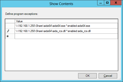 Používání AIDA64 na síti 2.3.2.2 Windows Vista a novější Na Windows Vista a novějších operačních systémech Windows není třeba přidávat do registrů záznam pro automatické spuštění.