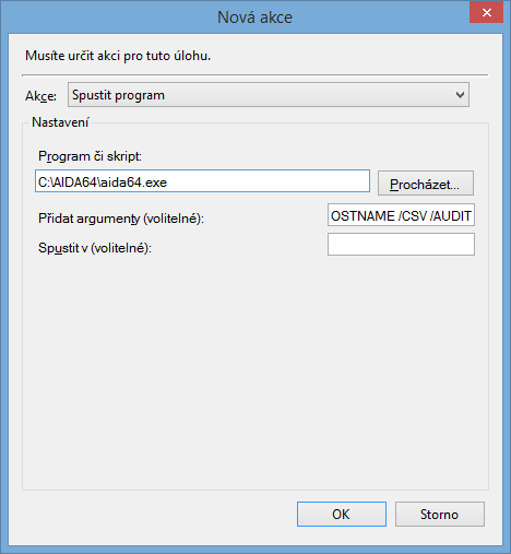 Používání AIDA64 na počítačích mimo doménu 3.2.2.2 Spuštění AIDA64 Aby AIDA64 automaticky odesílala zprávy na FTP server, je třeba nastavit parametr příkazové řádky /FTPUPLOAD [název souboru].