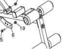 ARKAS INSTRUKCJA OBSŁUGI KROK 6. 1. Spoj nastavení úhlu opěradla (6) s rámem opěradla (5) s použitím dvou šroubů M10*70 MM (26) a dvou matic M10 (19) KROK 7. 1. Šroub lehce potři mazivem M10*85 (23) 2.