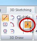 3D Skica Při vytváření prvků 3D Skici jsou pro všechny 3 osy