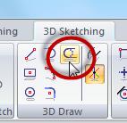 3D Skica Příkaz 3D Skici Oříznout, ořízne pouze protínající se prvky 3D Skici, které se nacházejí ve stejné 3D Skici. Nekoplanární prvky lze oříznout.