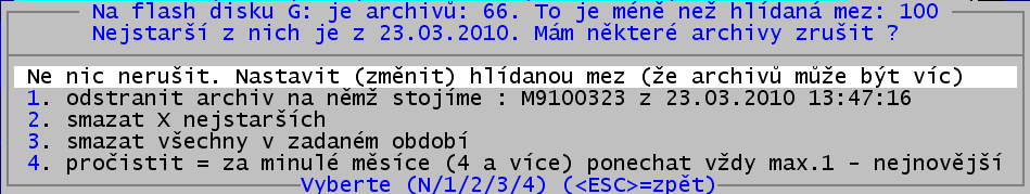 volitelně uložit, zrušit nebo zredukovat na dosud neopravené karty drobného majetku. sestavy dle uživatele Sestavu typu 2, tj.