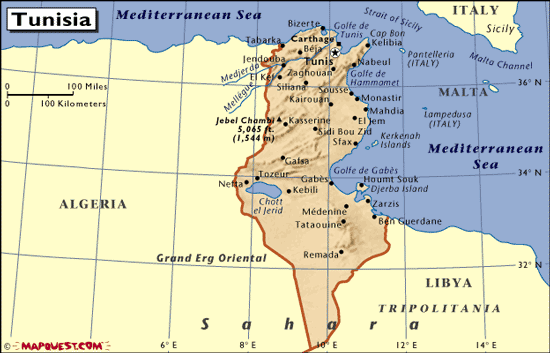 TUNISKO, Tunisko, vzhledem ke své strategické poloze ve středním Středomoří, je již od nepaměti strategickým bodem v regionu i vůči Evropě.
