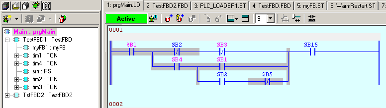 13.2 POU inspektor v jazyku IL 13.LADĚNÍ PROGRAMU Obr. 85.