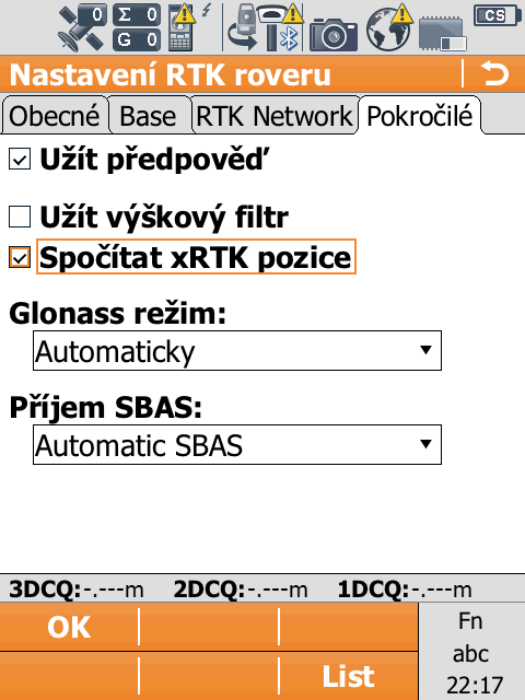 xrtk xrtk je nový typ GNSS pozice, který co do přesnosti stojí mezi plnohodnotnou nejpřesnější RTK pozicí a DGPS (submetrovou) pozicí.