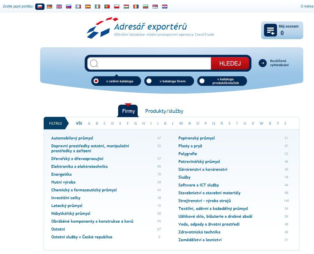 Vstup na britský trh nabídka služeb CT Exportní klub CzechTrade Zápis v databázi ADRESÁŘ EXPORTÉRŮ